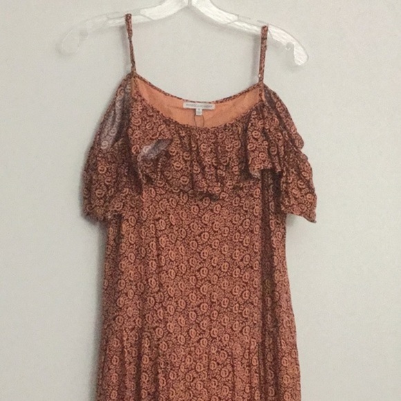 NWT Rebecca Minkoff Lapaz OTS Midi Dress 6 Melon - Picture 3 of 8